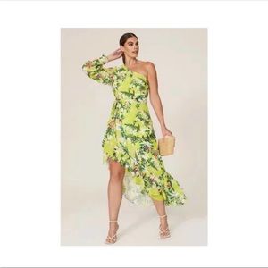 One33 Social One Shoulder High Low Maxi